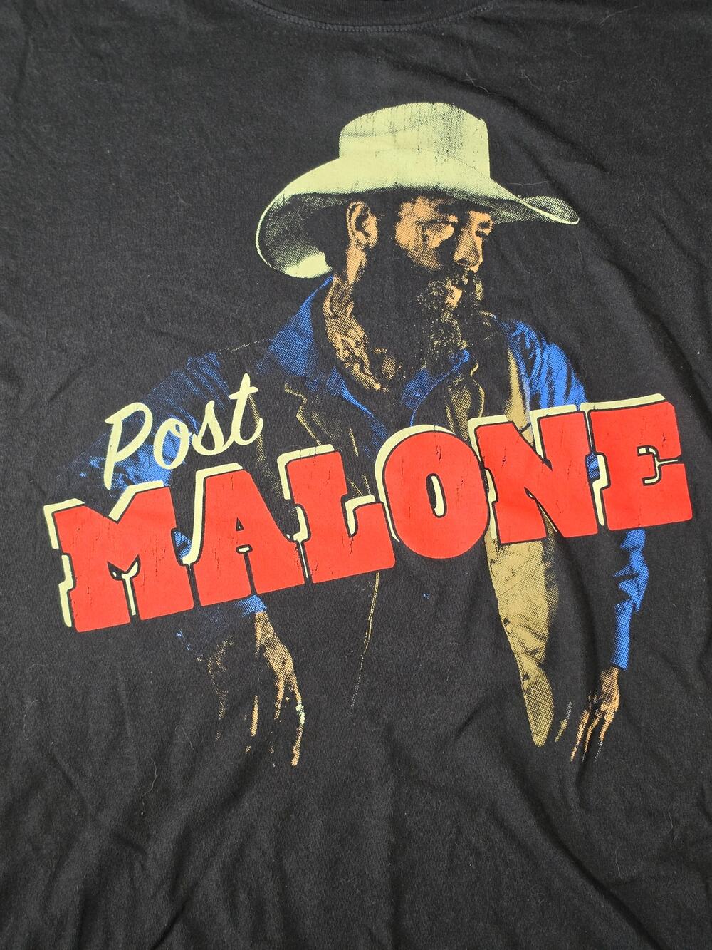 Post Malone Cowboy Western Tee Posty Co Black XL